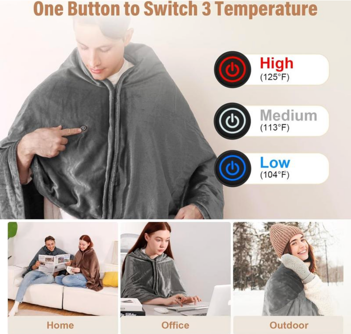 Heated Blanket Shawl